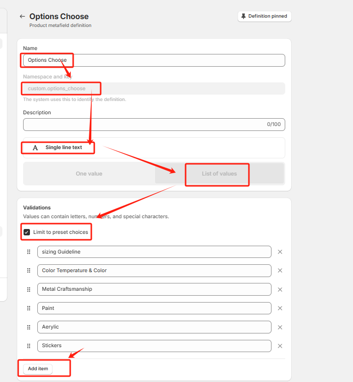 后台自定义json， File，Single line text字段使用